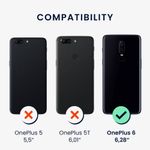 Husa Kwmobile pentru OnePlus 6, Silicon, Roz, 46122.193 fotografia produsului View 4 S