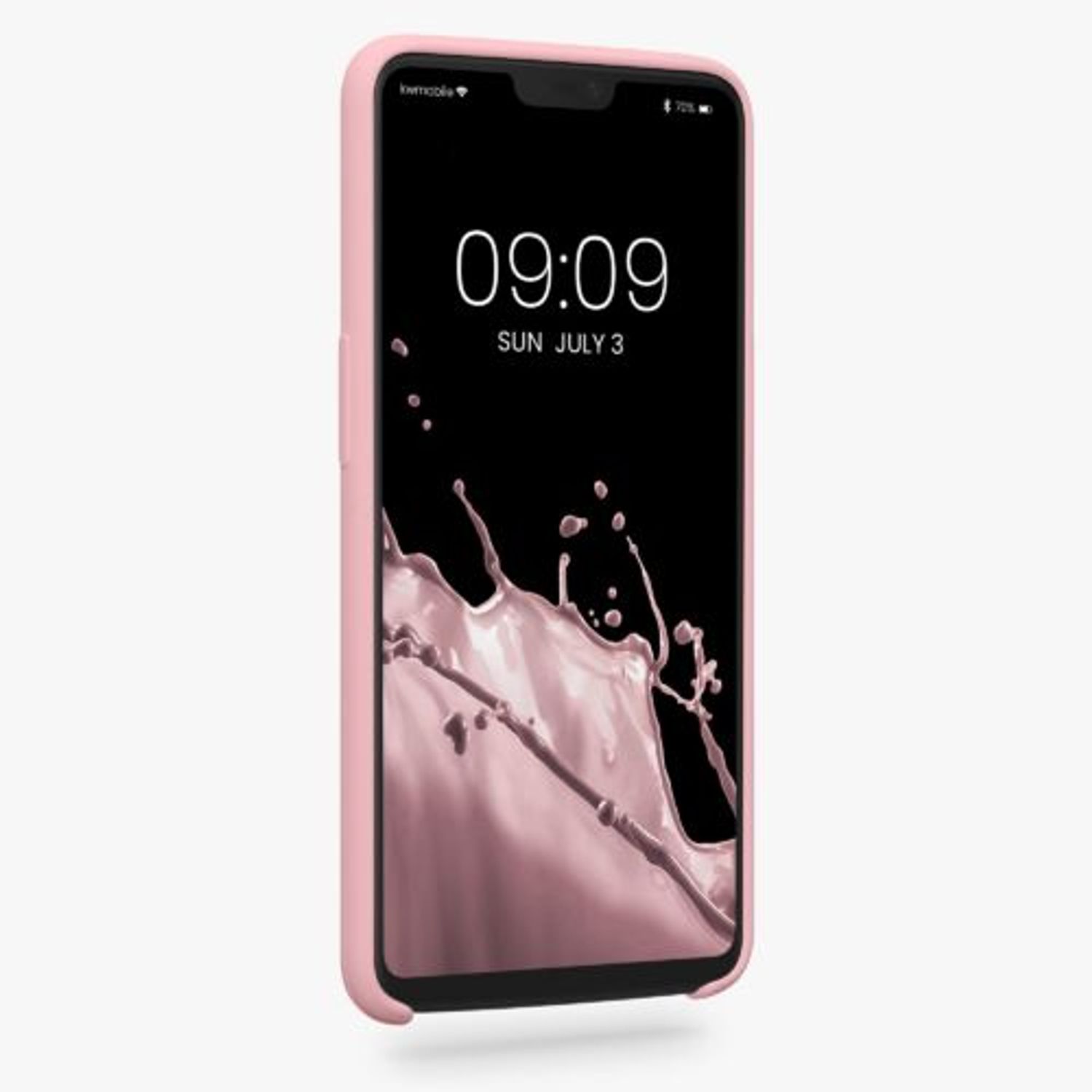 Husa Kwmobile pentru OnePlus 6, Silicon, Roz, 46122.193 fotografia produsului View 2 L