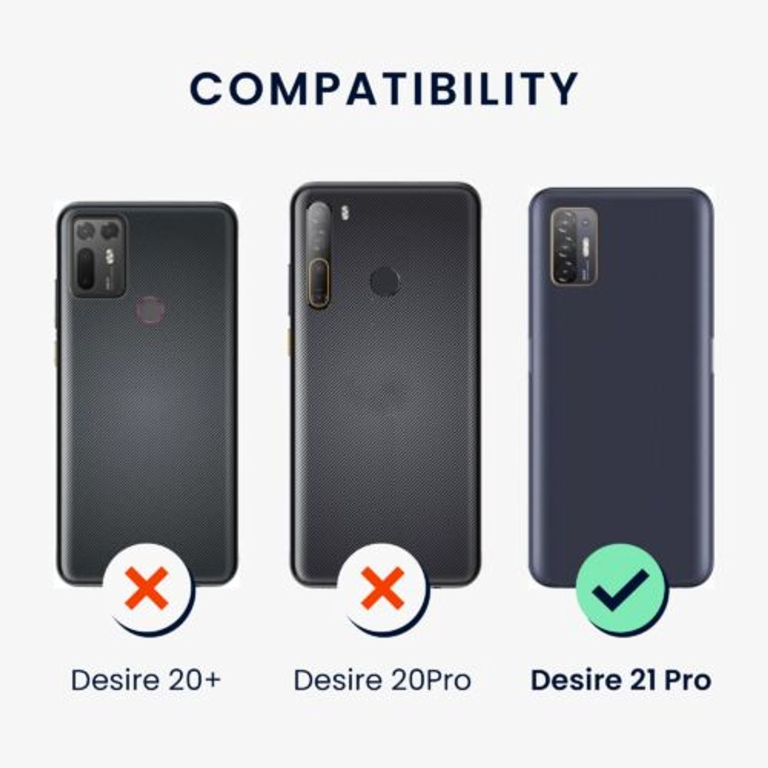 Husa Kwmobile pentru HTC Desire 21 Pro 5G, Silicon, Transparent, 57730.03 fotografia produsului View 9 L