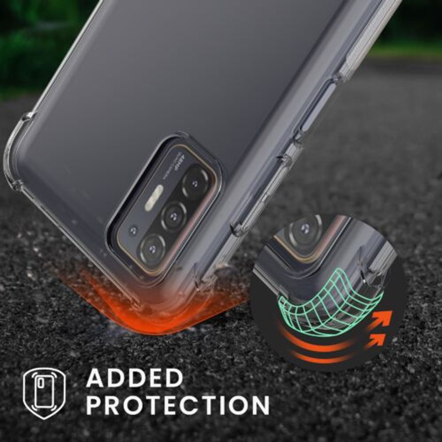 Husa Kwmobile pentru HTC Desire 21 Pro 5G, Silicon, Transparent, 57730.03 fotografia produsului View 6 L