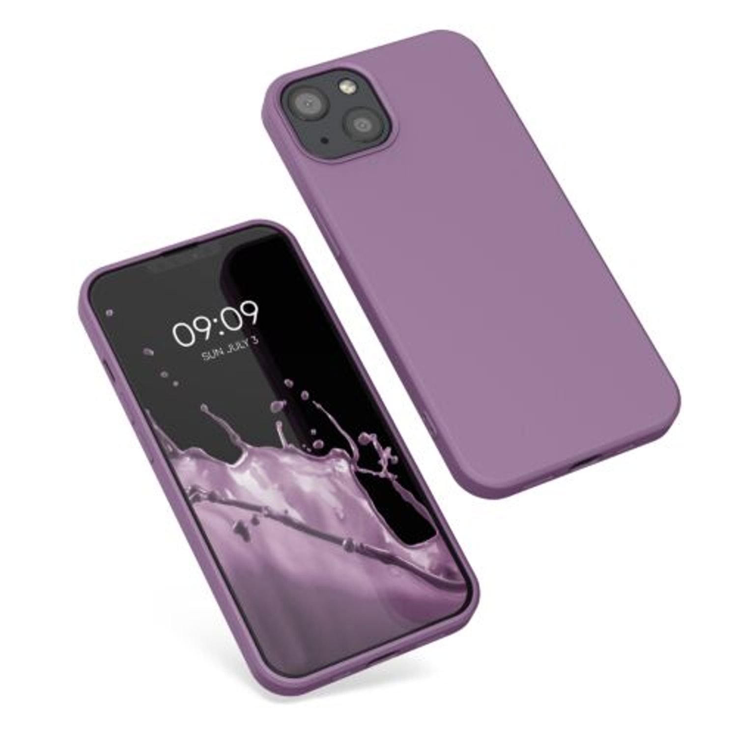 Husa Kwmobile pentru Apple iPhone 13, Silicon, Mov, 55948.235 fotografia produsului