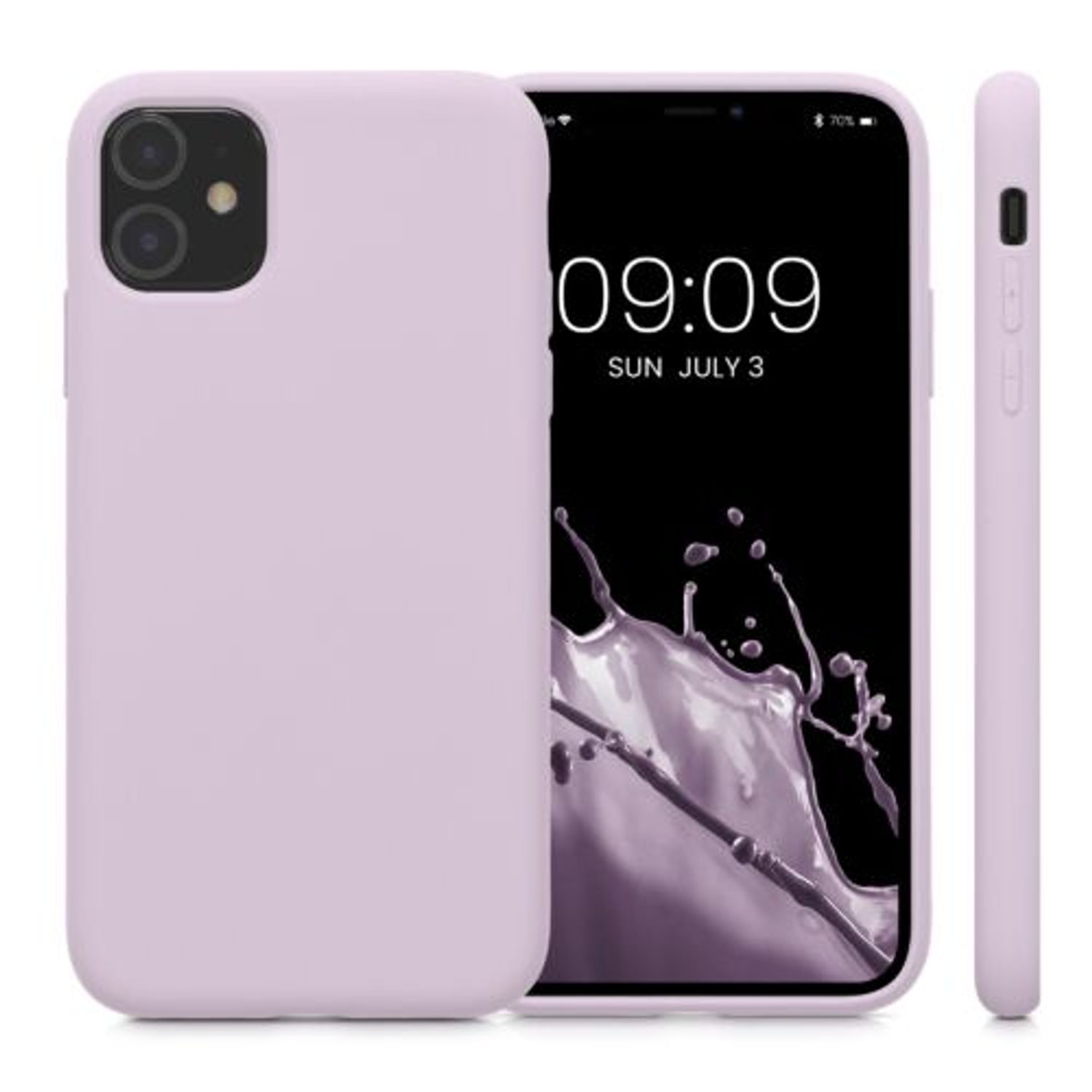 Husa Kwmobile pentru Apple iPhone 11, Silicon, Mov, 50791.236 fotografia produsului