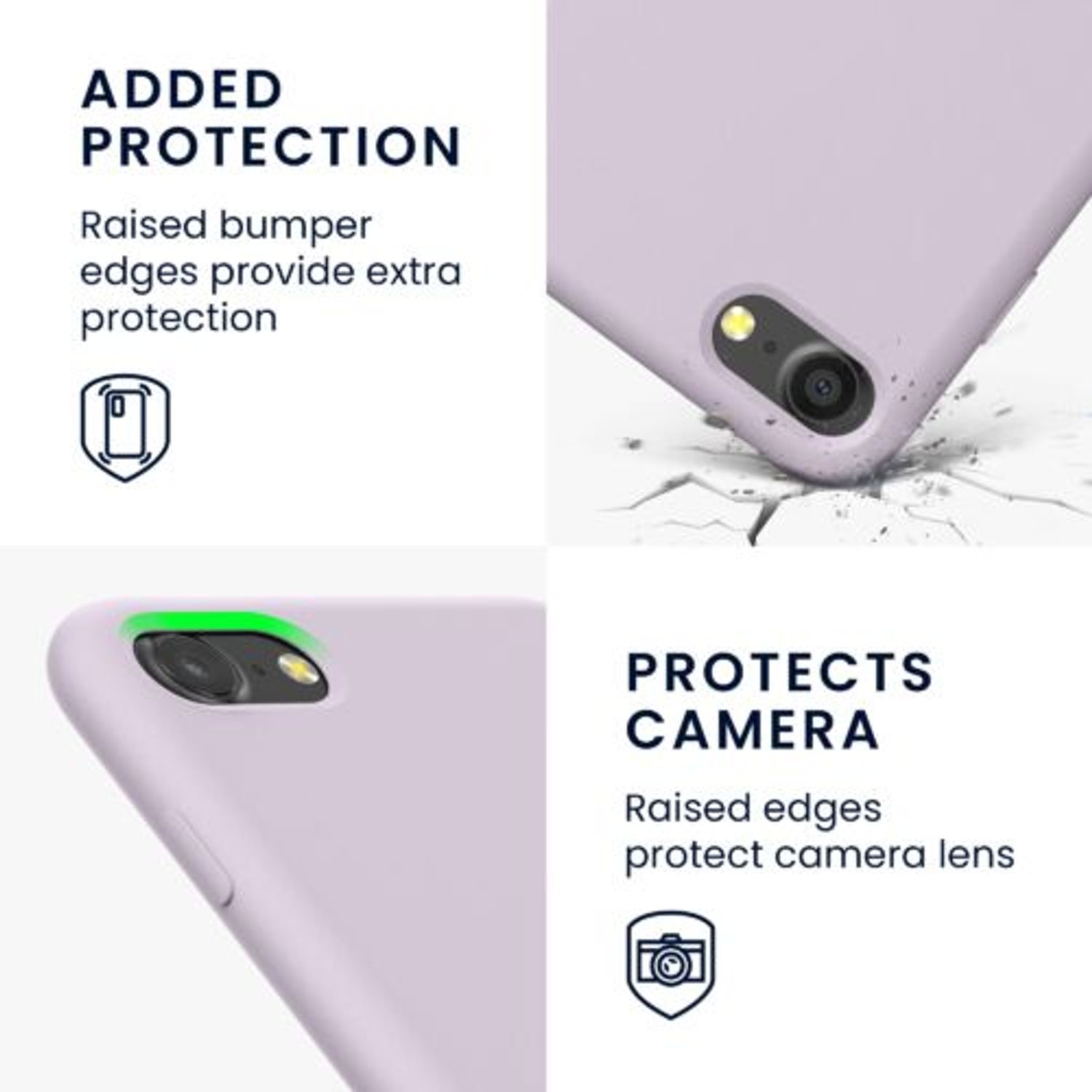 Husa Kwmobile pentru Apple iPhone 8/iPhone 7/iPhone SE 2, Silicon, Mov, 49979.236 fotografia produsului View 3 L