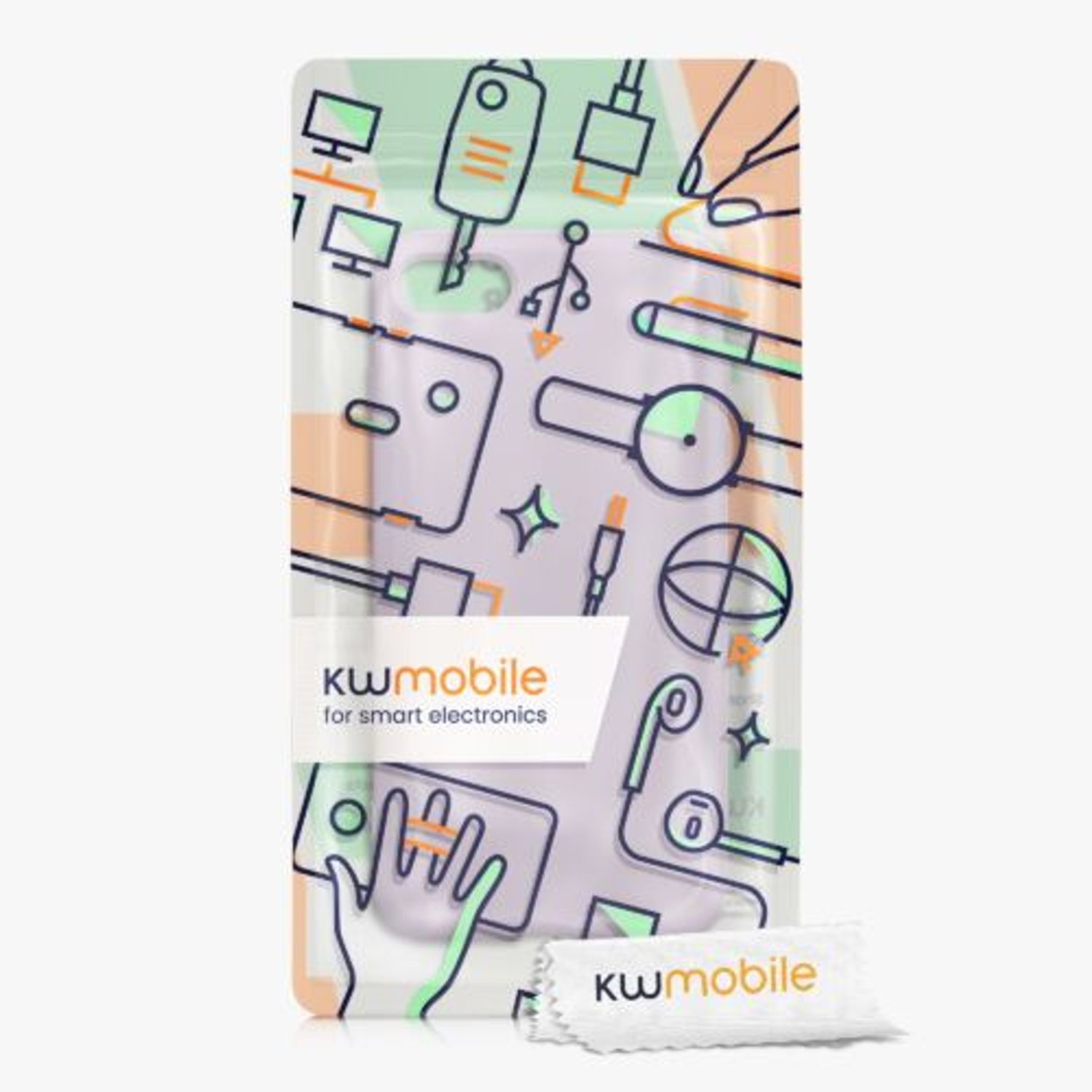 Husa Kwmobile pentru Apple iPhone 8/iPhone 7/iPhone SE 2, Silicon, Mov, 49979.236 fotografia produsului View 7 L