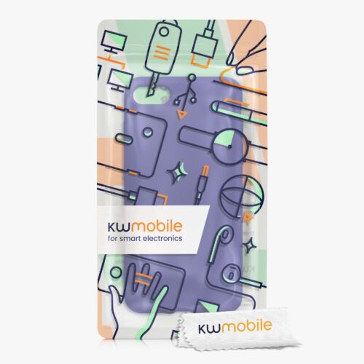 Husa Kwmobile pentru Apple iPhone 8/iPhone 7/iPhone SE 2, Silicon, Albastru, 49979.234 fotografia produsului View 7 L