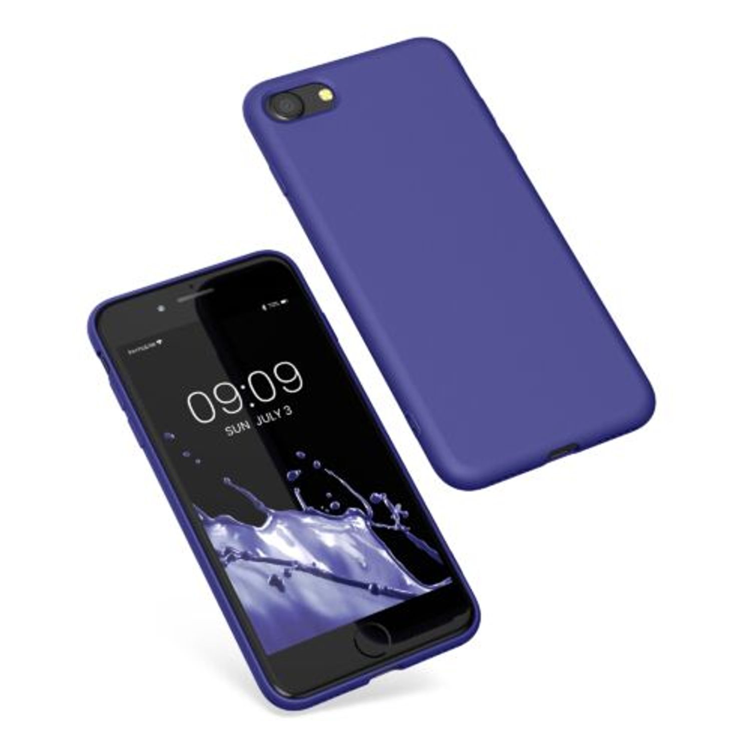 Husa Kwmobile pentru Apple iPhone 8/iPhone 7/iPhone SE 2, Silicon, Albastru, 49979.234 fotografia produsului