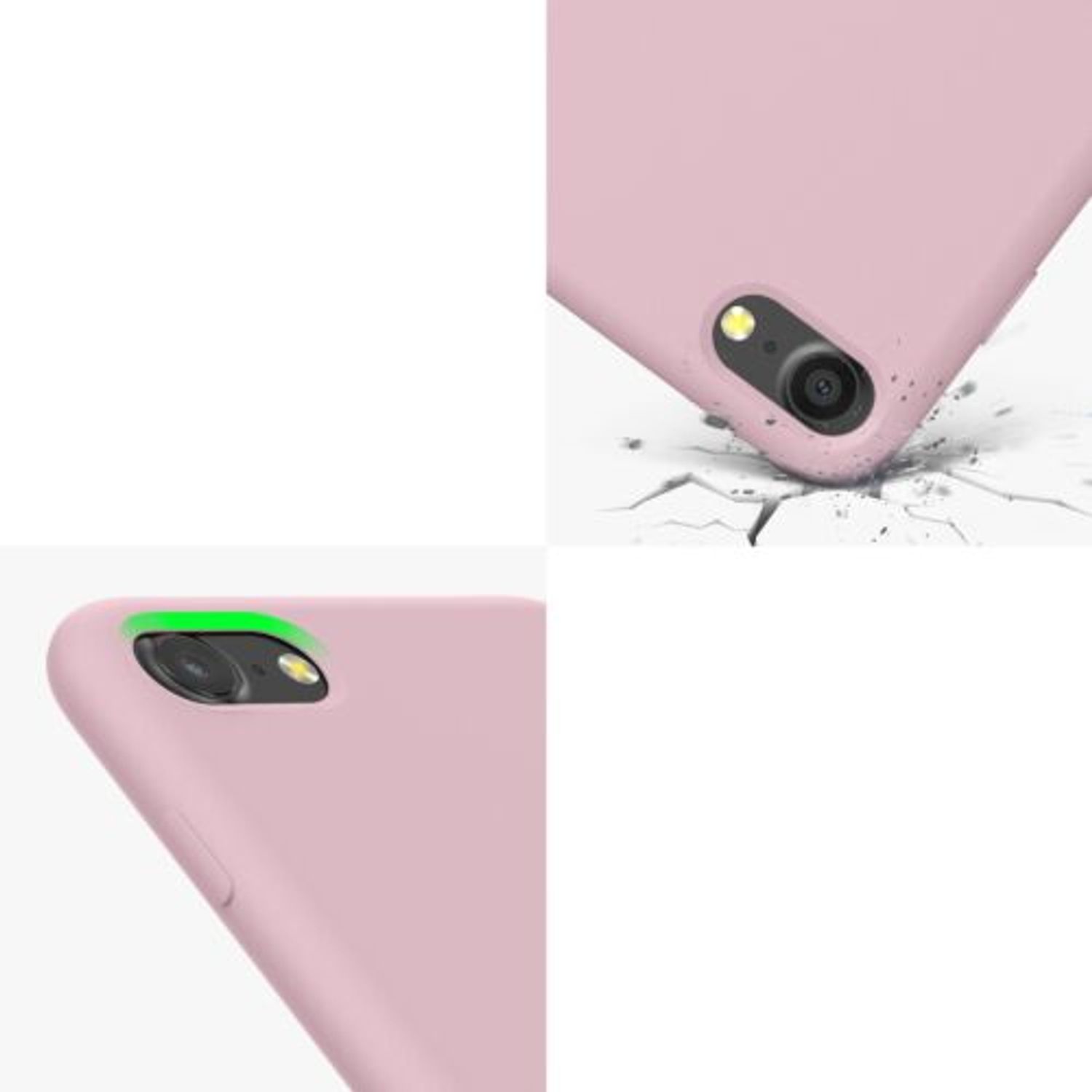 Husa Kwmobile pentru Apple iPhone 8/iPhone 7/iPhone SE 2, Silicon, Roz, 49979.156 fotografia produsului View 7 L