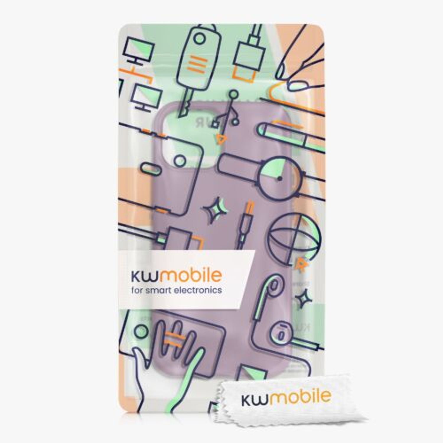 Husa Kwmobile pentru Apple iPhone 13 Mini, Silicon, Mov, 55877.235 fotografia produsului View 9 L