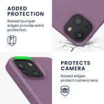 Husa Kwmobile pentru Apple iPhone 13 Mini, Silicon, Mov, 55877.235 fotografia produsului View 5 S