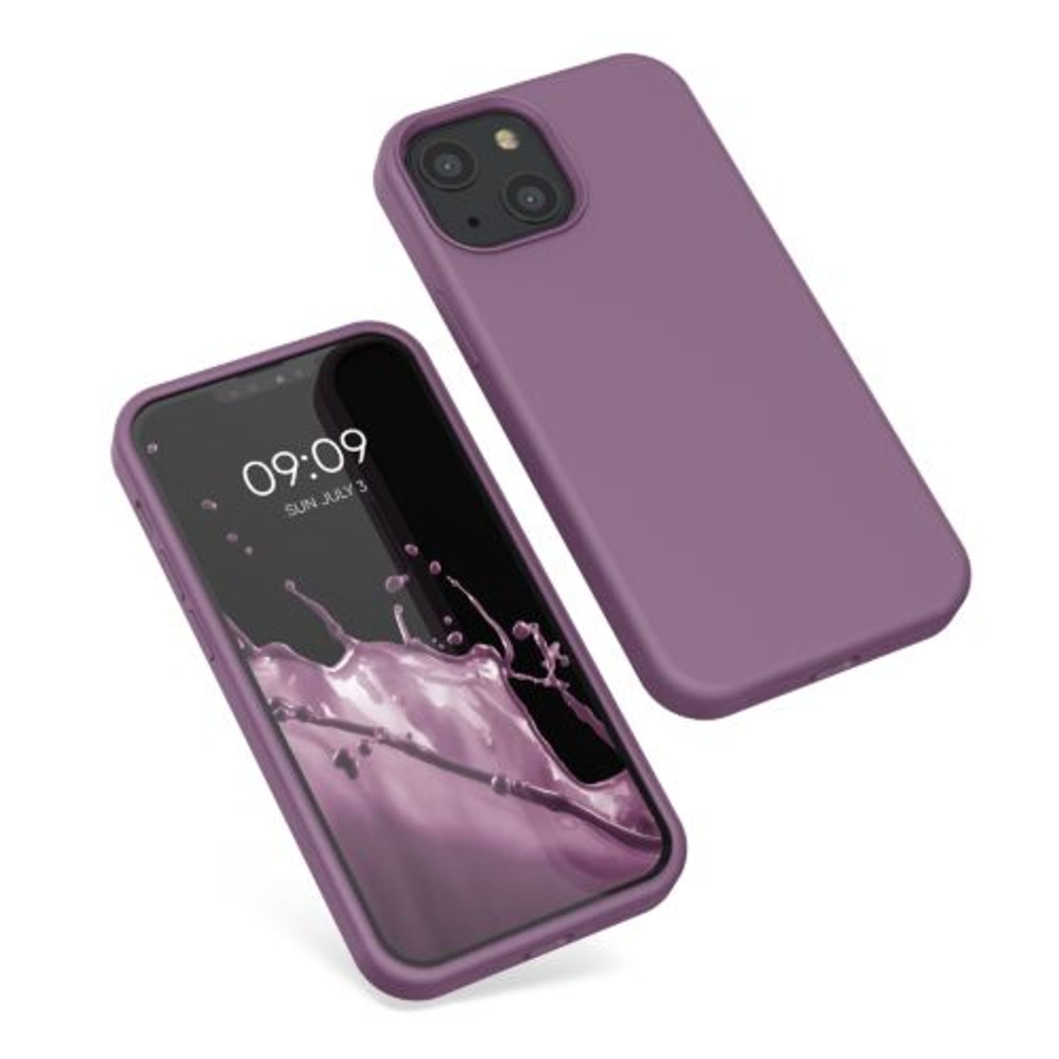 Husa Kwmobile pentru Apple iPhone 13 Mini, Silicon, Mov, 55877.235 fotografia produsului