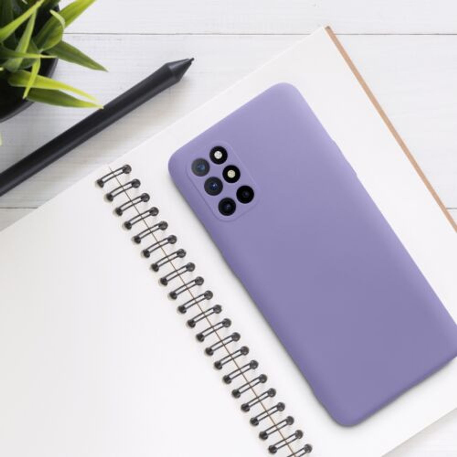 Husa Kwmobile pentru OnePlus 8T, Silicon, Mov, 55350.222 fotografia produsului View 2 L