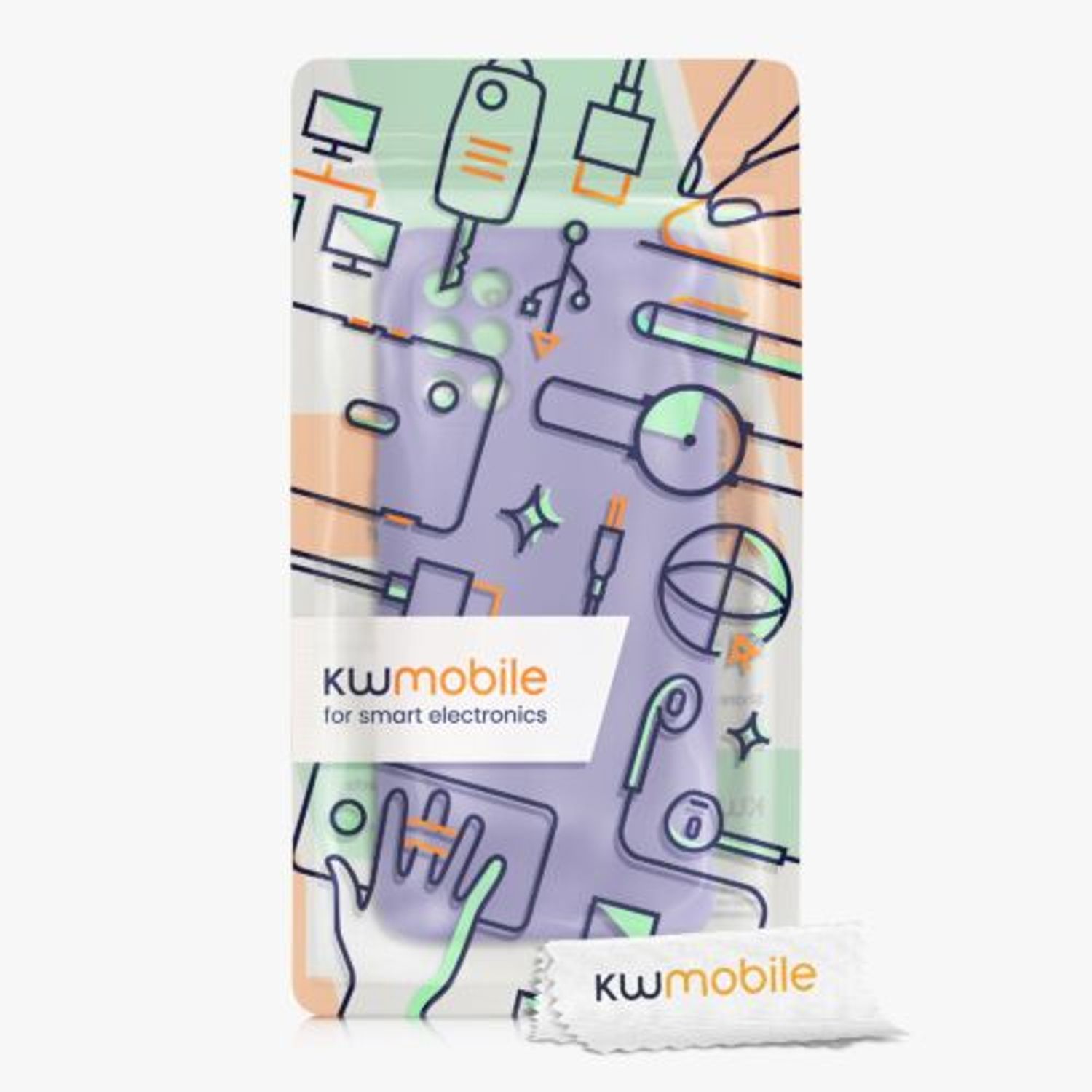 Husa Kwmobile pentru OnePlus 8T, Silicon, Mov, 55350.222 fotografia produsului View 6 L