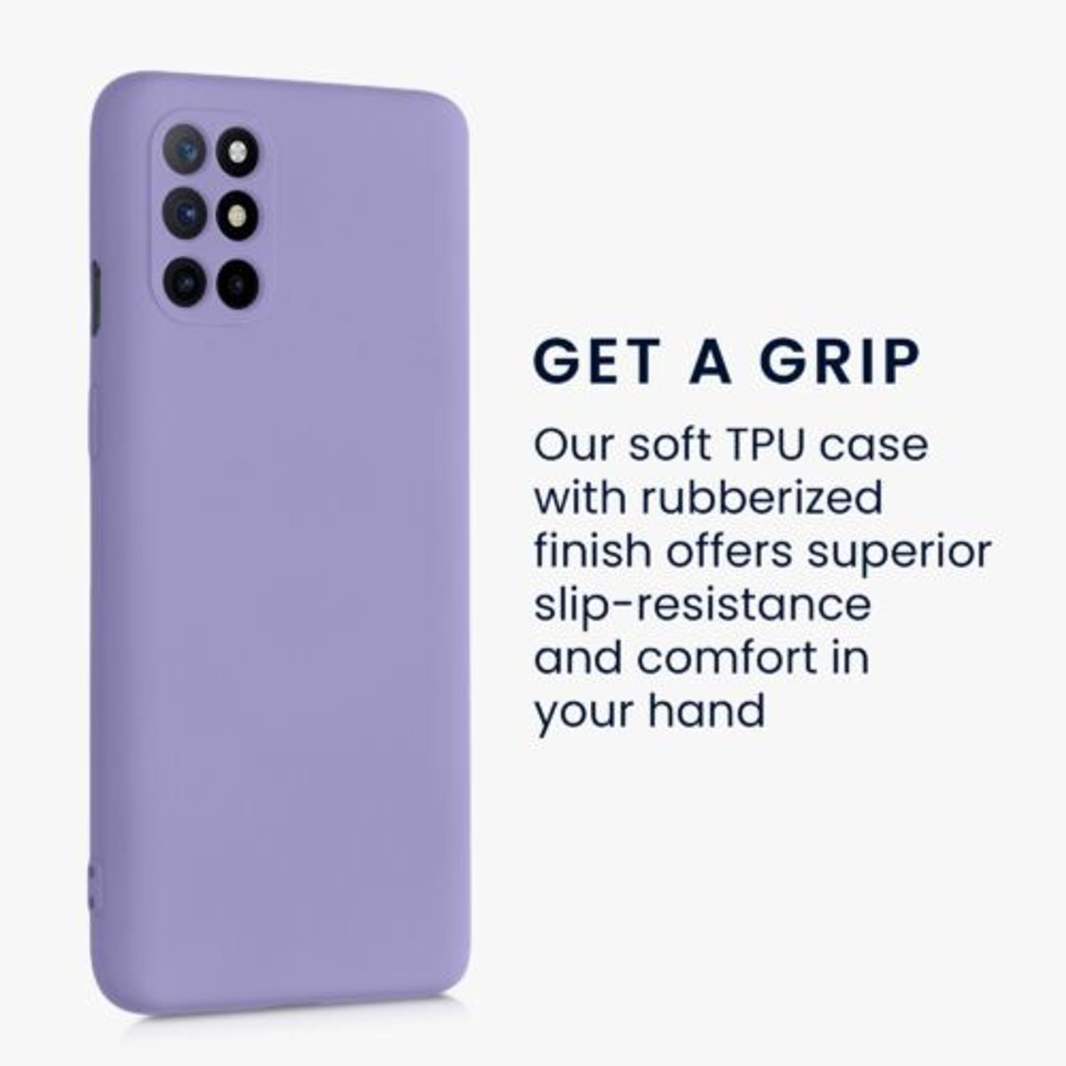 Husa Kwmobile pentru OnePlus 8T, Silicon, Mov, 55350.222 fotografia produsului View 4 L