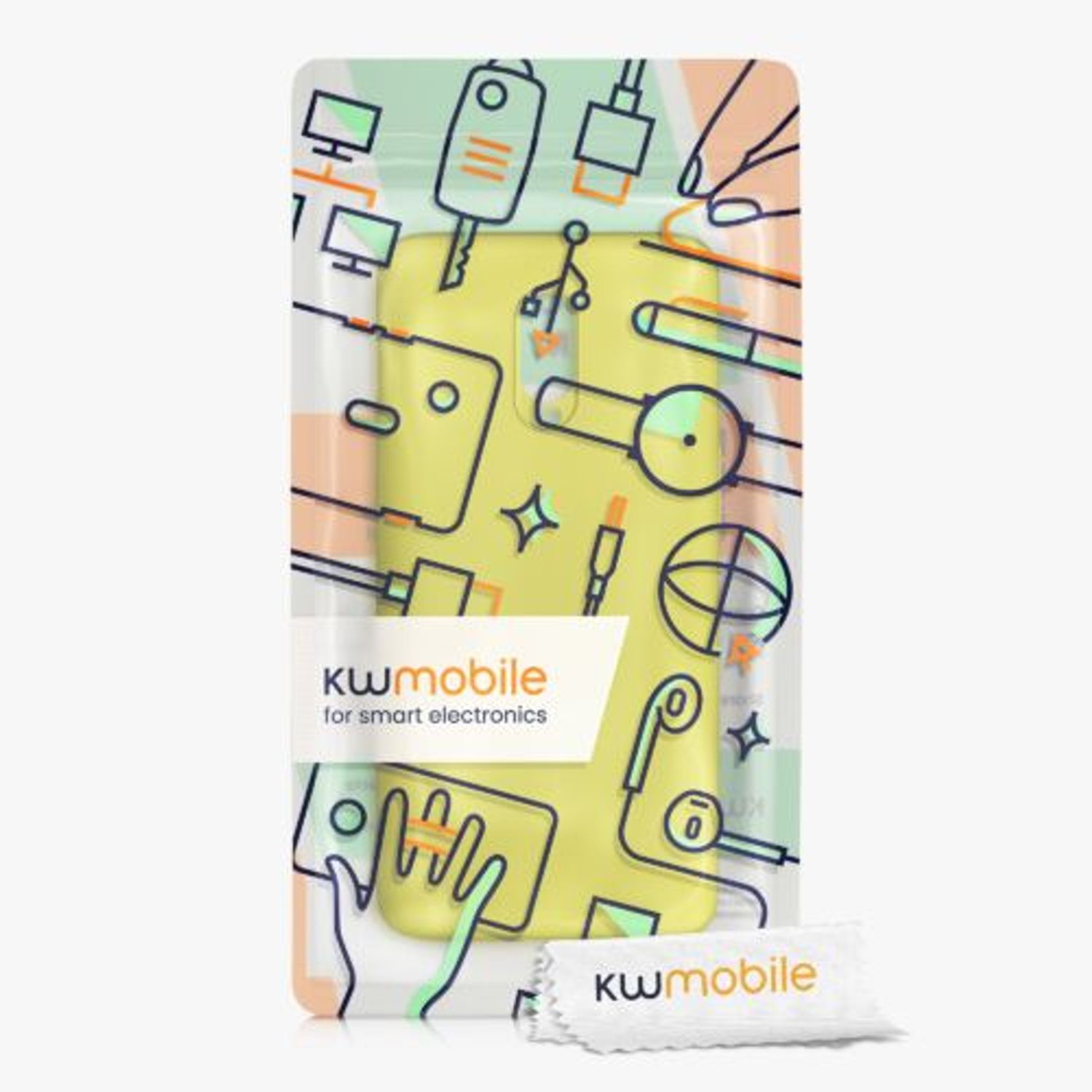 Husa Kwmobile pentru OnePlus 6T, Silicon, Galben, 55347.165 fotografia produsului View 6 L