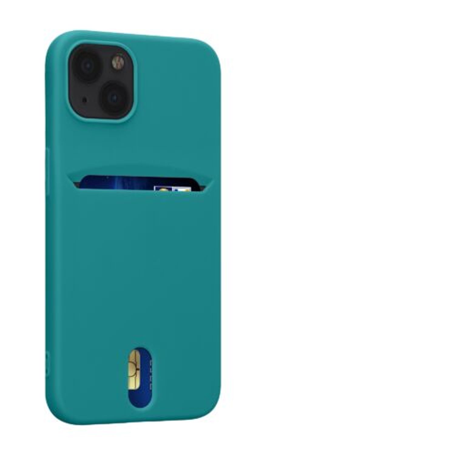 Husa Kwmobile pentru Apple iPhone 13, Silicon, Verde, 57748.57 fotografia produsului View 7 L