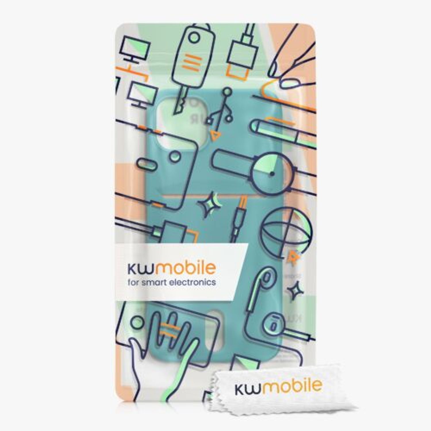 Husa Kwmobile pentru Apple iPhone 13, Silicon, Verde, 57748.57 fotografia produsului View 6 L