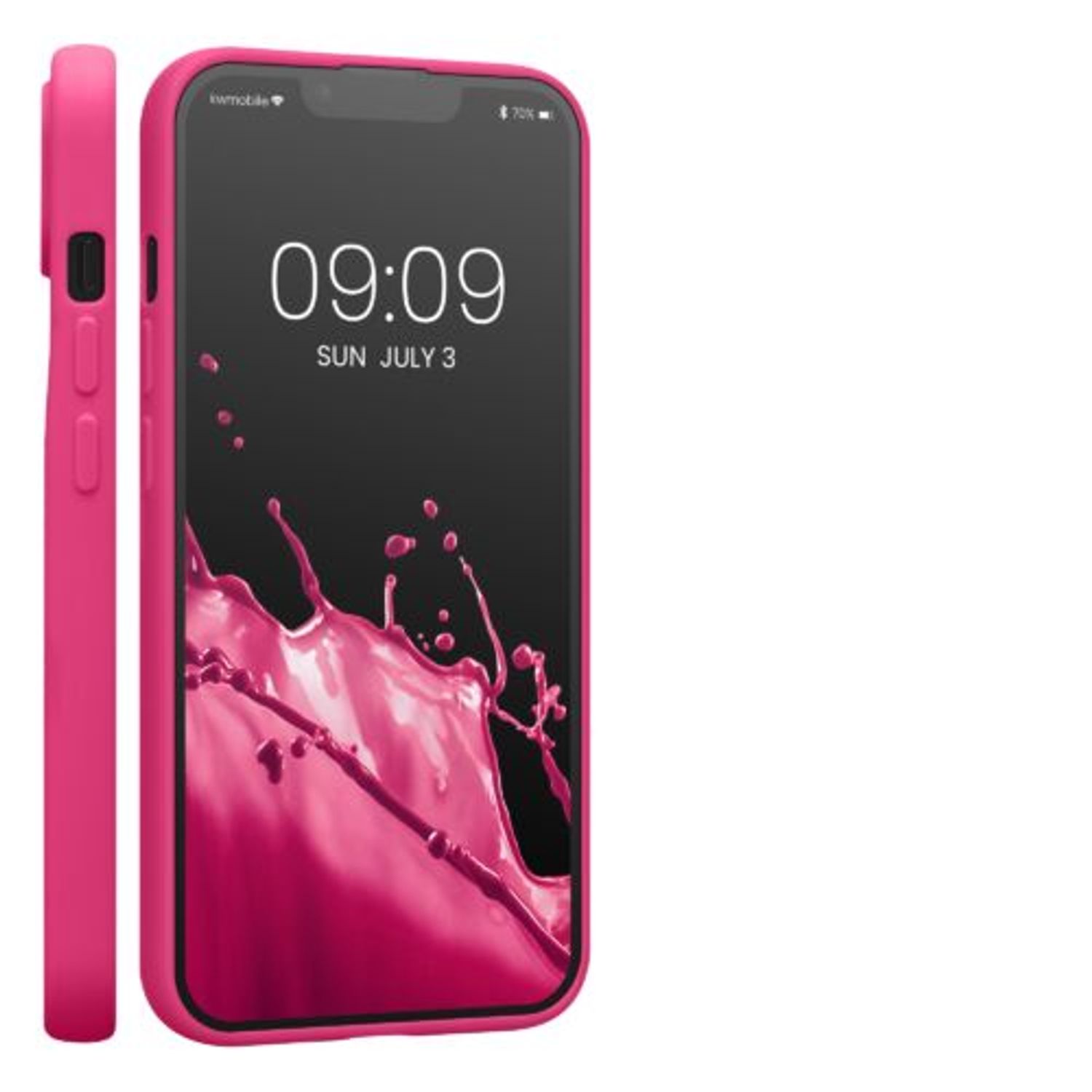 Husa Kwmobile pentru Apple iPhone 13, Silicon, Roz, 57748.77 fotografia produsului View 8 L