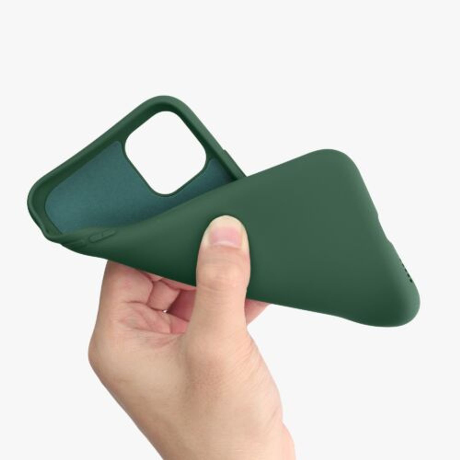 Husa Kwmobile pentru Apple iPhone 11, Silicon, Verde, 50791.80 fotografia produsului View 7 L