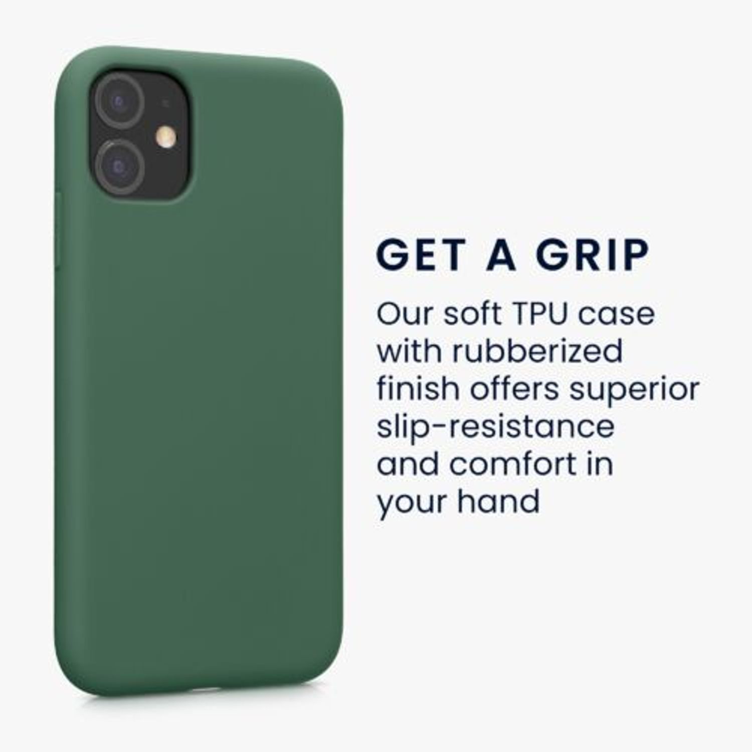 Husa Kwmobile pentru Apple iPhone 11, Silicon, Verde, 50791.80 fotografia produsului View 4 L