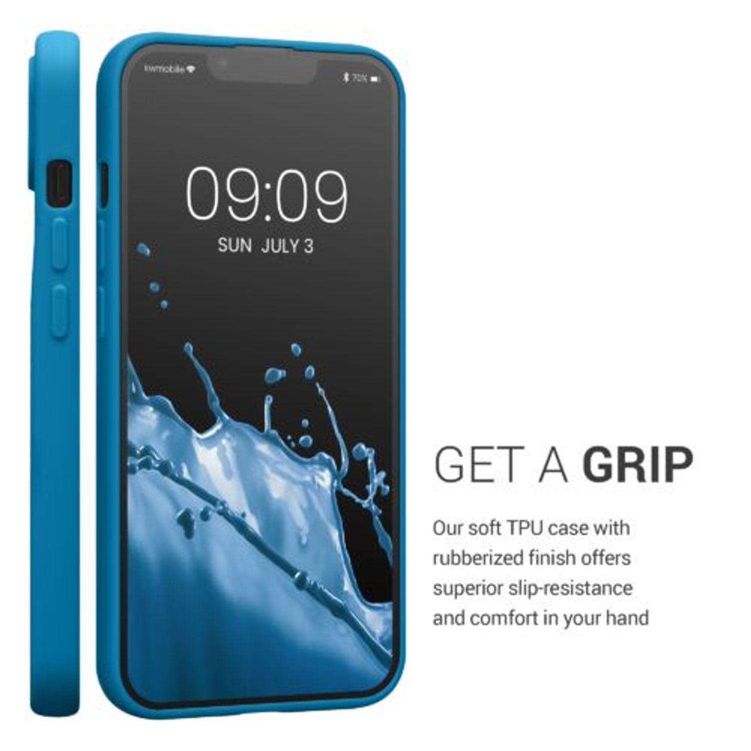 Husa Kwmobile pentru Apple iPhone 13, Silicon, Albastru, 57748.224 fotografia produsului View 4 L