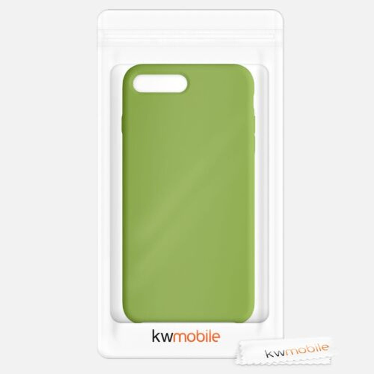Husa pentru iPhone 8 Plus/iPhone 7 Plus, Silicon, Verde, 40842.220 fotografia produsului View 8 L