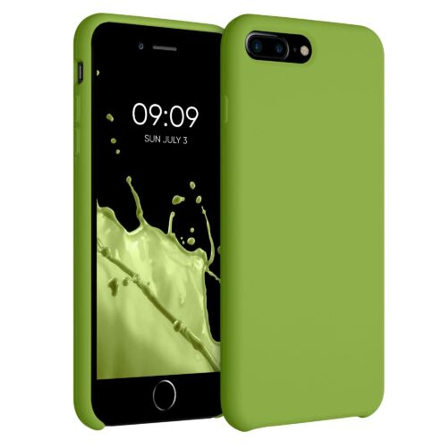 Husa pentru iPhone 8 Plus/iPhone 7 Plus, Silicon, Verde, 40842.220 fotografia produsului