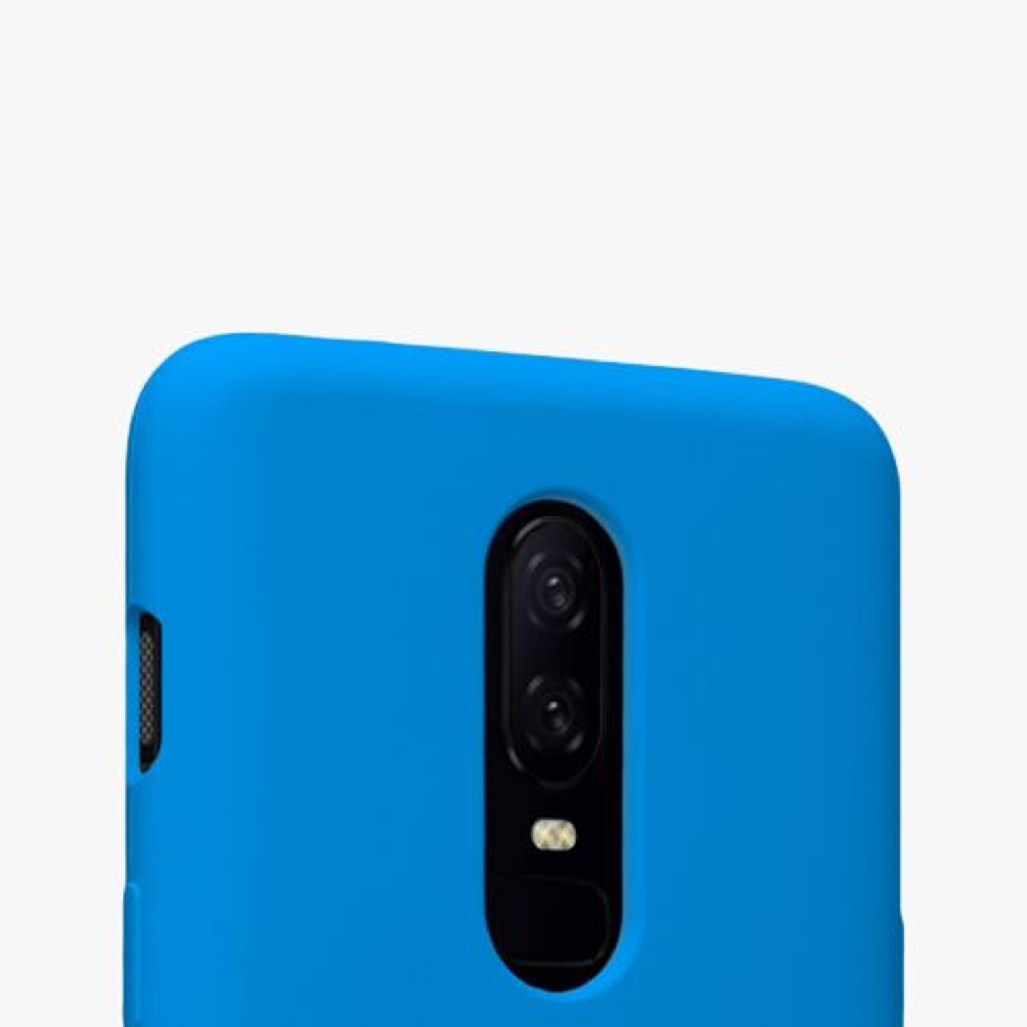 Husa Kwmobile pentru OnePlus 6, Silicon, Albastru, 46122.228 fotografia produsului View 6 L