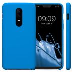 Husa Kwmobile pentru OnePlus 6, Silicon, Albastru, 46122.228 fotografia produsului