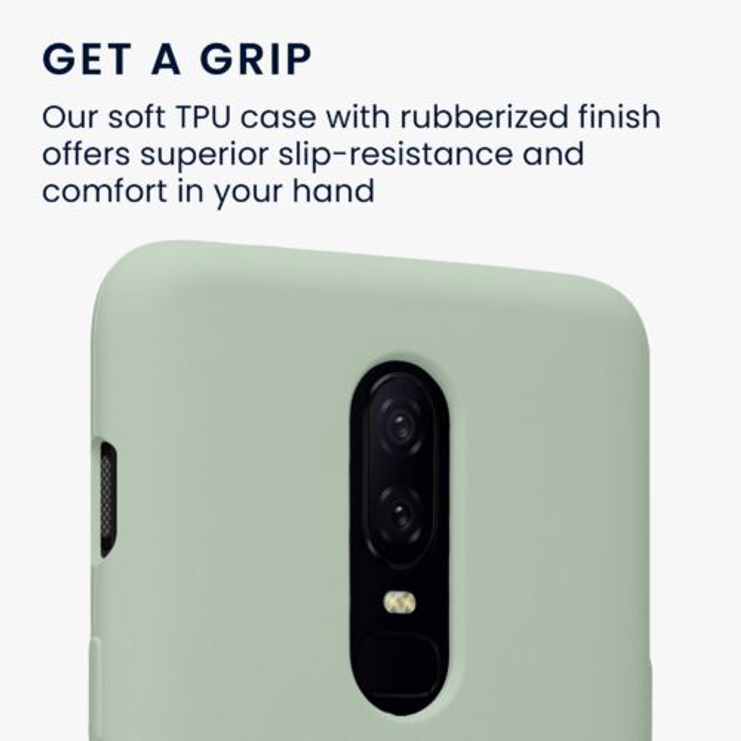 Husa Kwmobile pentru OnePlus 6, Silicon, Verde, 46122.172 fotografia produsului View 3 L