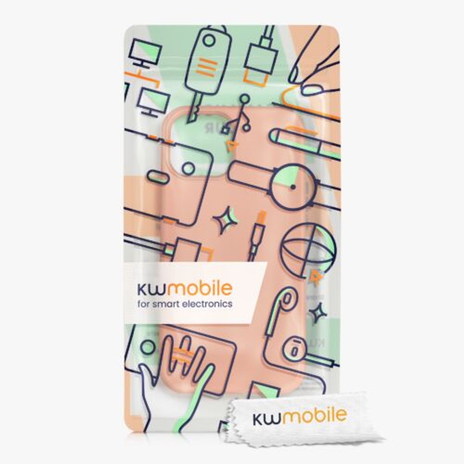 Husa Kwmobile pentru Apple iPhone 13 Mini, Silicon, Rose Gold, 55877.237 fotografia produsului View 6 L