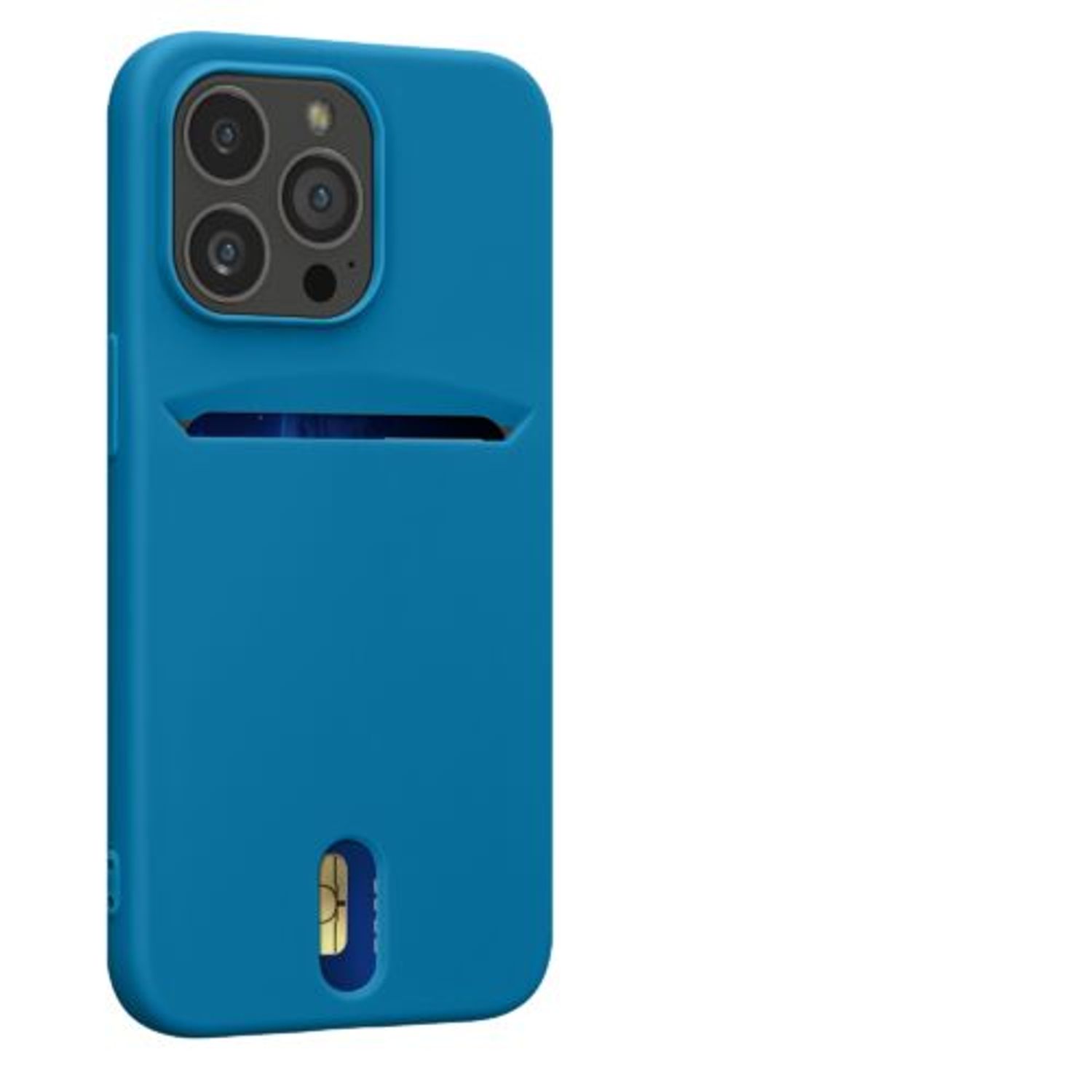 Husa Kwmobile pentru Apple iPhone 13 Pro, Silicon, Albastru, 57749.224 fotografia produsului View 7 L