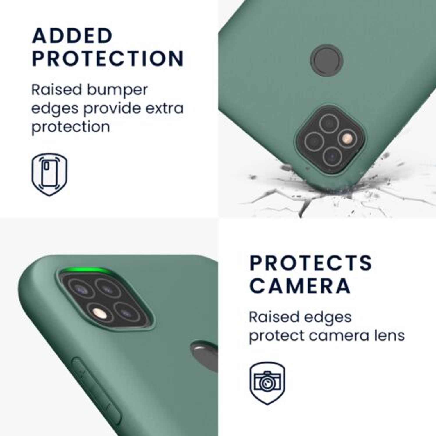Husa Kwmobile pentru Xiaomi Redmi 9C, Silicon, Verde, 52850.166 fotografia produsului View 3 L