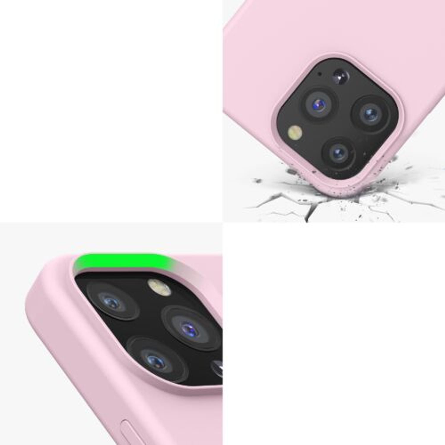Husa Kwmobile pentru Apple iPhone 13 Pro, Silicon, Roz, 55880.236 fotografia produsului View 8 L