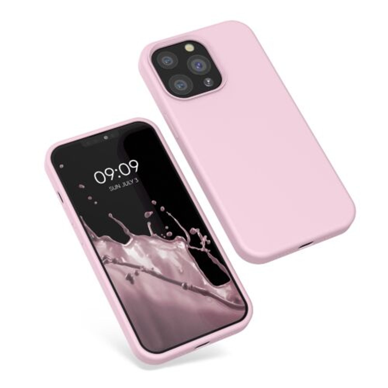 Husa Kwmobile pentru Apple iPhone 13 Pro, Silicon, Roz, 55880.236 fotografia produsului