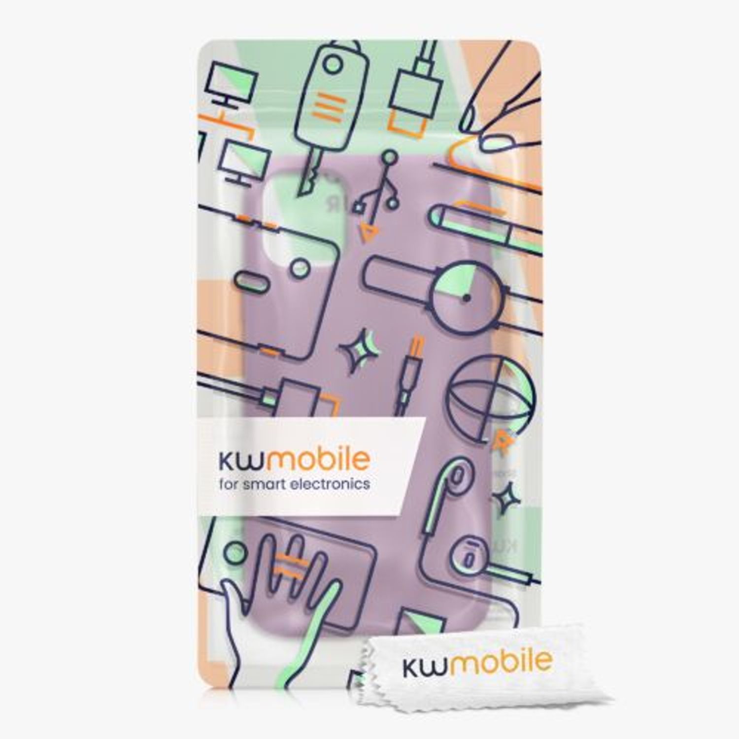Husa Kwmobile pentru Apple iPhone 11, Silicon, Mov, 50791.235 fotografia produsului View 6 L