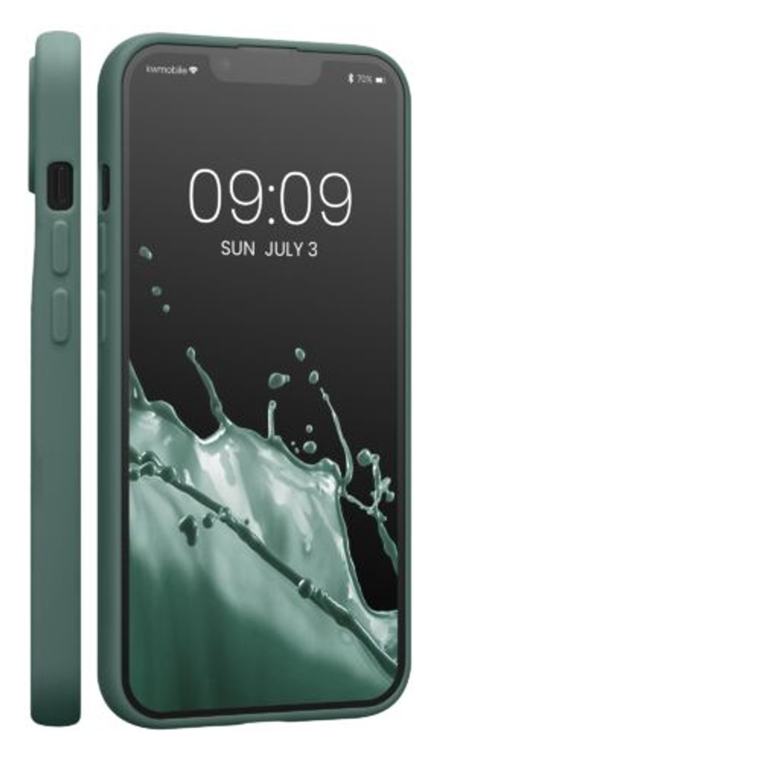 Husa Kwmobile pentru Apple iPhone 13, Silicon, Verde, 57748.166 fotografia produsului View 8 L