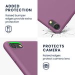 Husa Kwmobile pentru Apple iPhone 8/iPhone 7/iPhone SE 2, Silicon, Mov, 49979.235 fotografia produsului View 3 S