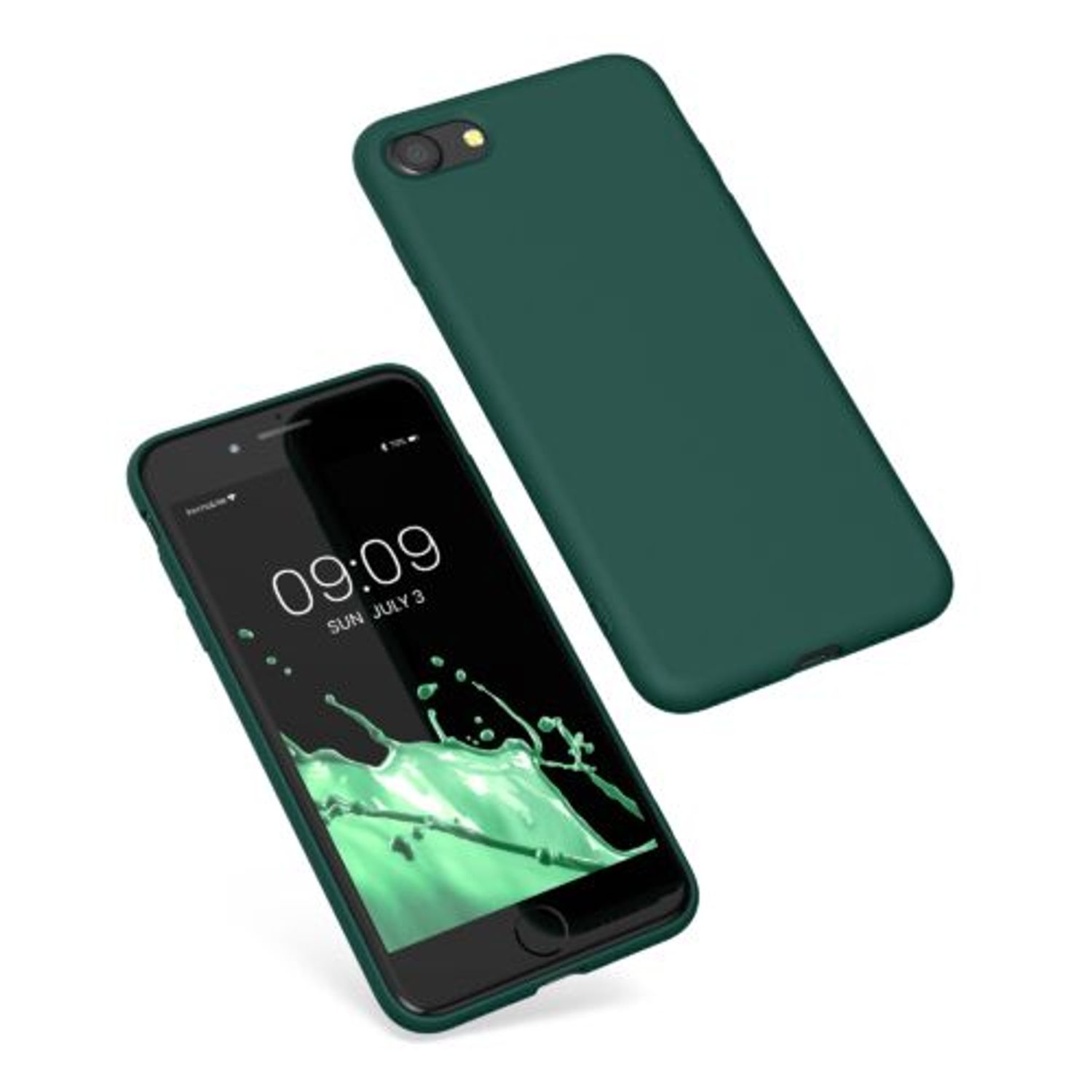 Husa Kwmobile pentru Apple iPhone 8/iPhone 7/iPhone SE 2, Silicon, Verde, 49979.184 fotografia produsului