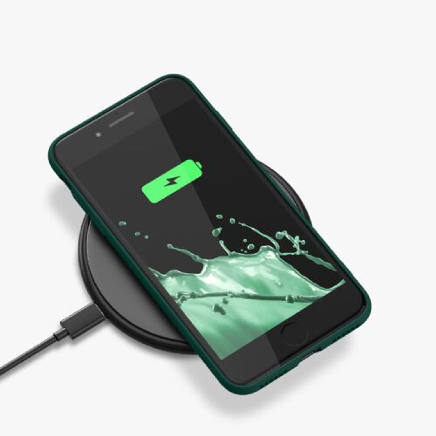 Husa Kwmobile pentru Apple iPhone 8/iPhone 7/iPhone SE 2, Silicon, Verde, 49979.184 fotografia produsului View 10 L