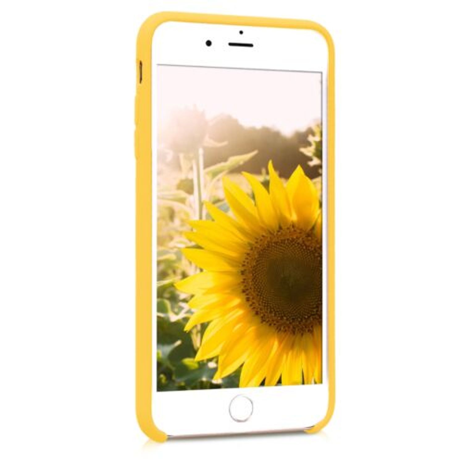 Husa pentru iPhone 8 Plus/iPhone 7 Plus, Silicon, Galben, 40842.165 fotografia produsului View 3 L