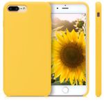 Husa pentru iPhone 8 Plus/iPhone 7 Plus, Silicon, Galben, 40842.165 fotografia produsului View 2 S