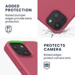 Husa Kwmobile pentru Apple iPhone 13 Mini, Silicon, Roz, 55877.238 fotografia produsului View 3 S