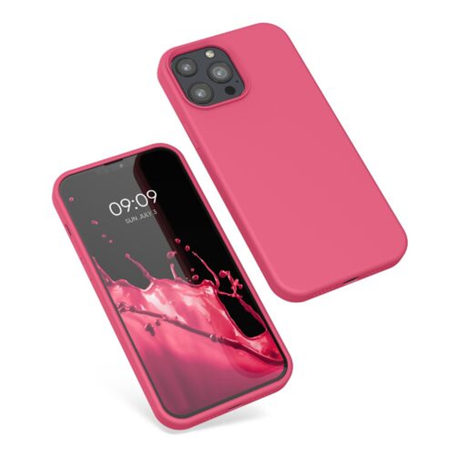 Husa Kwmobile pentru Apple iPhone 13 Pro Max, Silicon, Roz, 55881.238 fotografia produsului