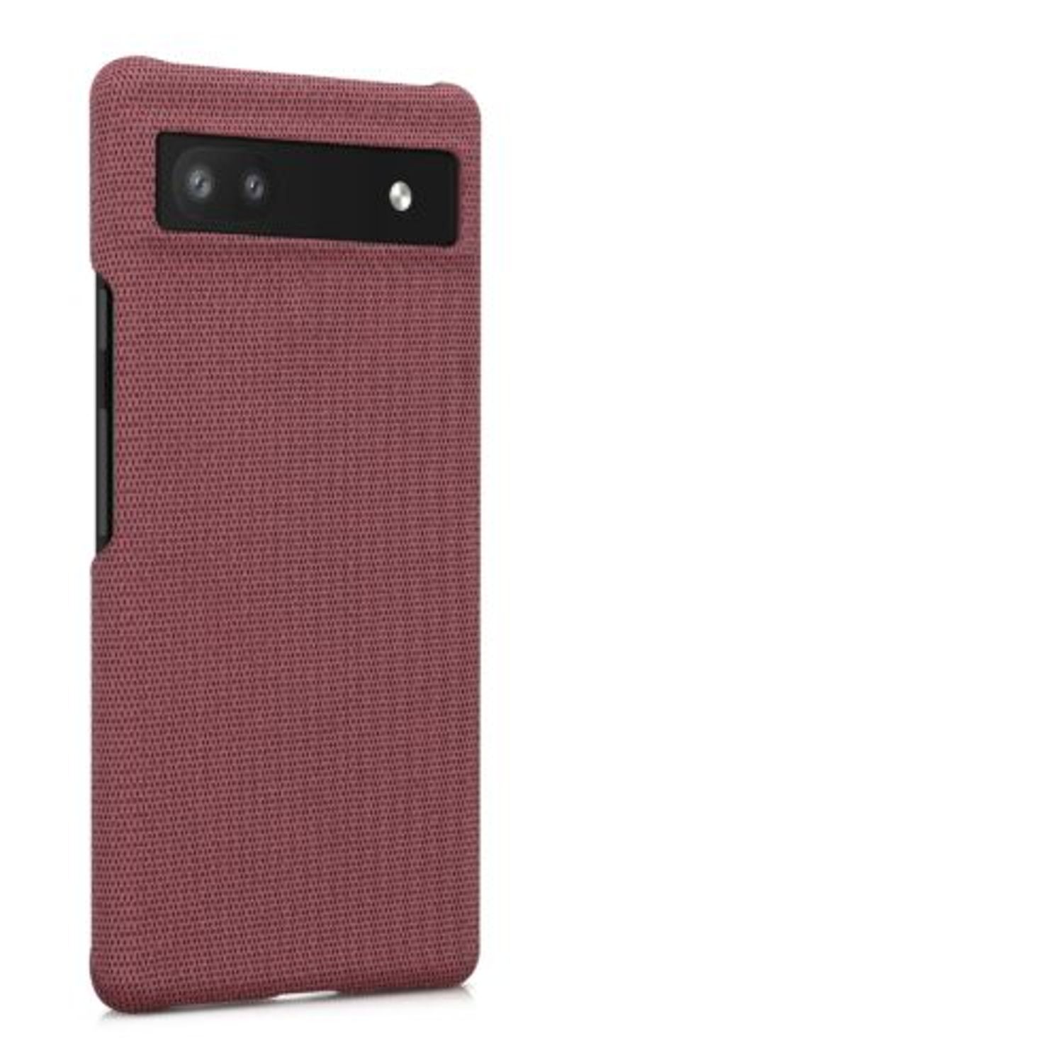 Husa Kwmobile pentru Google Pixel 6a, Textil, Rosu, 57797.76 fotografia produsului View 7 L