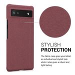 Husa Kwmobile pentru Google Pixel 6a, Textil, Rosu, 57797.76 fotografia produsului View 3 S