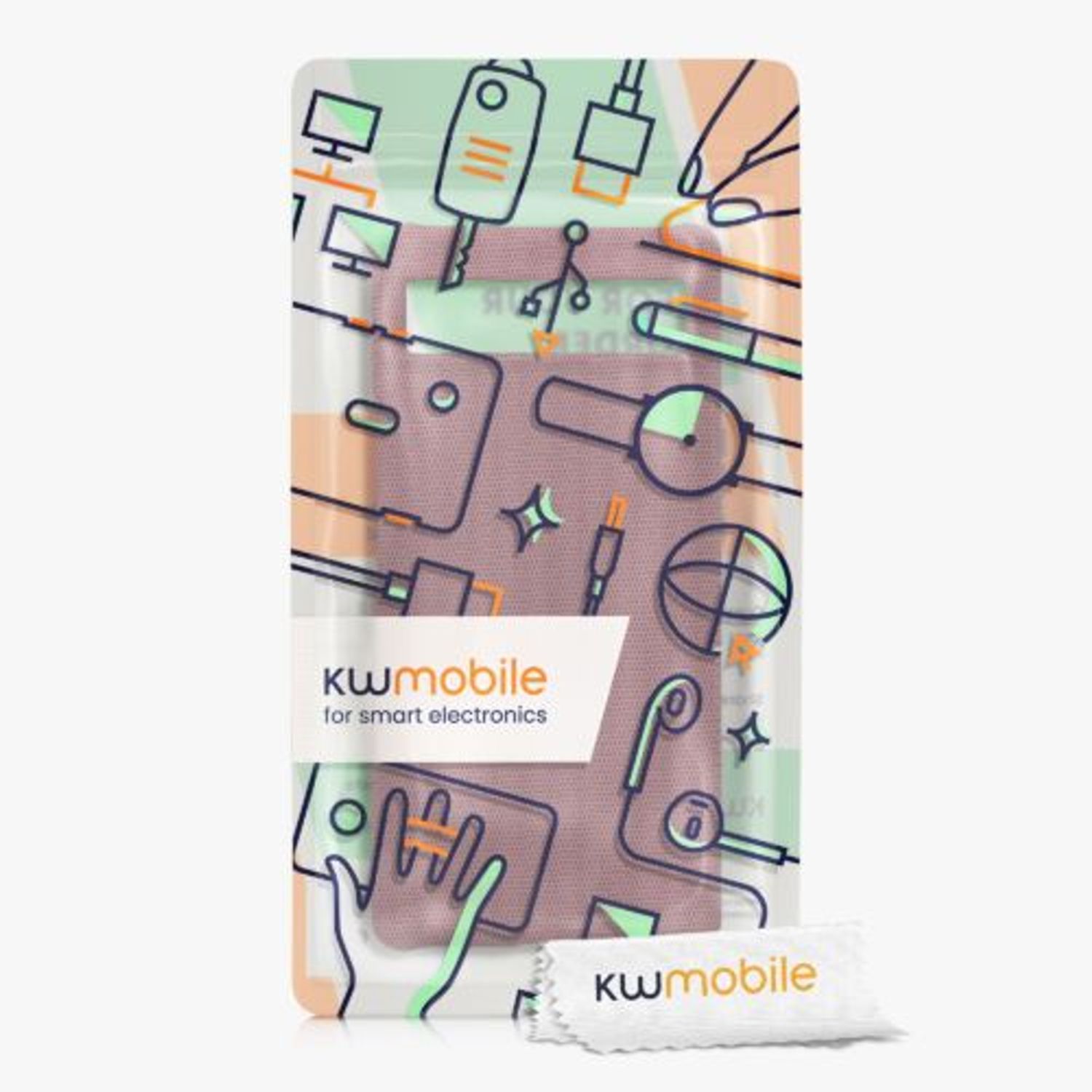 Husa Kwmobile pentru Google Pixel 6a, Textil, Rosu, 57797.76 fotografia produsului View 6 L