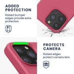 Husa Kwmobile pentru Apple iPhone 13 Pro, Silicon, Roz, 55880.238 fotografia produsului View 3 S