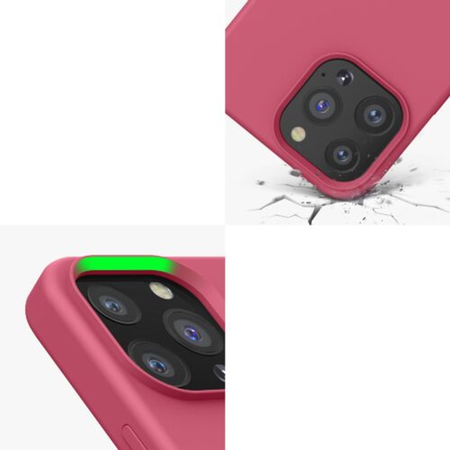 Husa Kwmobile pentru Apple iPhone 13 Pro, Silicon, Roz, 55880.238 fotografia produsului View 8 L