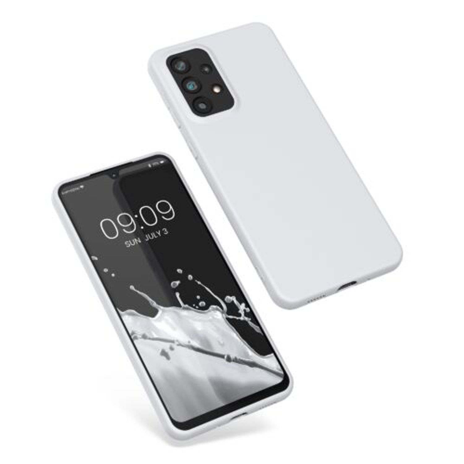 Husa Kwmobile pentru Samsung Galaxy A33 5G, Silicon, Alb, 57806.48 fotografia produsului