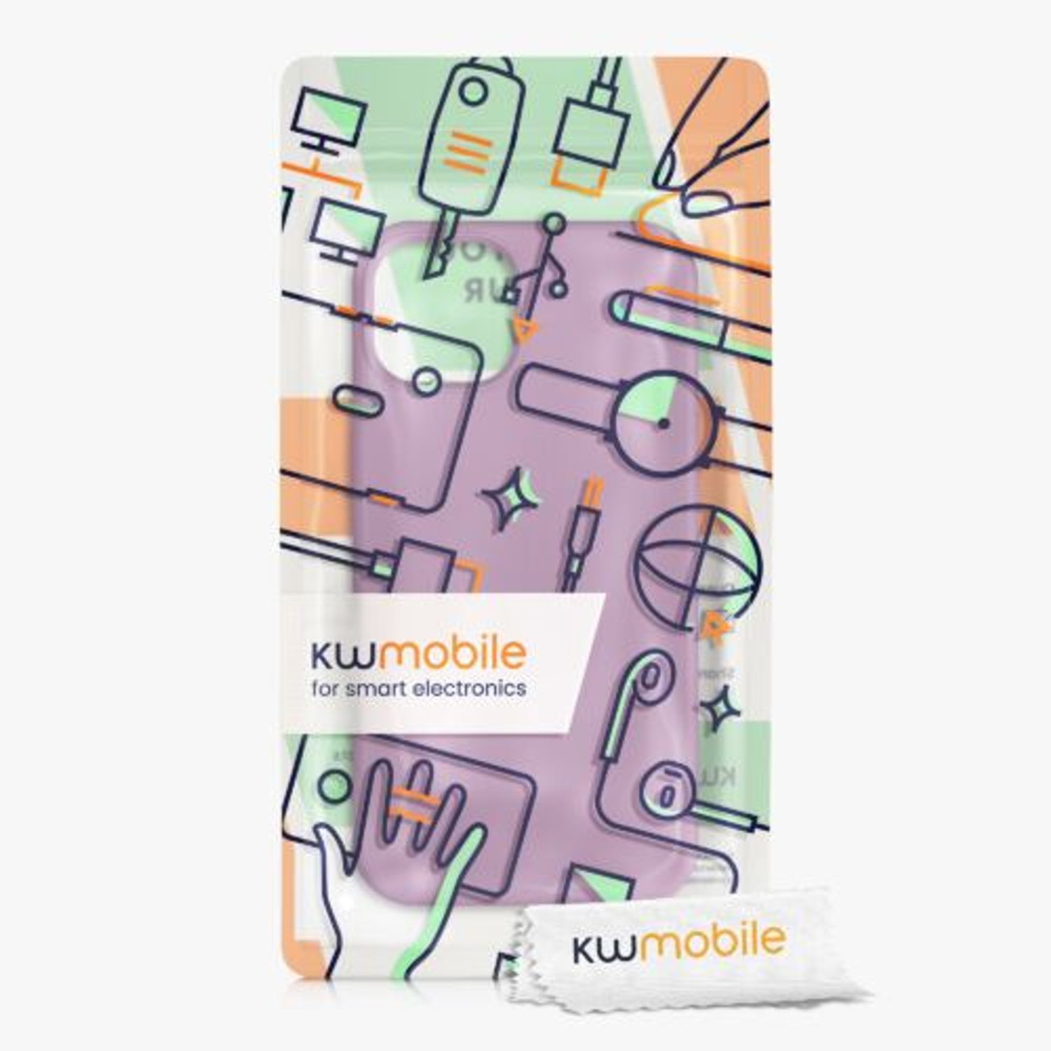 Husa Kwmobile pentru Apple iPhone 13, Silicon, Mov, 55878.235 fotografia produsului View 7 L